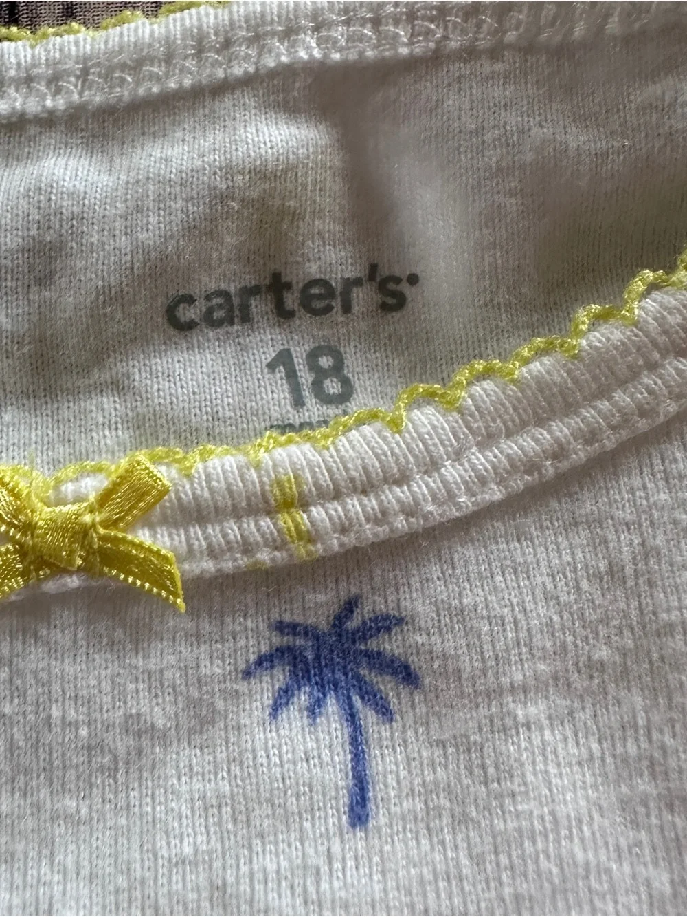Carters palm tree pajamas vguc 18m